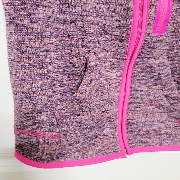 Cat & Jack Girls Size Medium 7-8 Fleece Knit Quilted Puffer Vest Pink - Picture 5 of 9